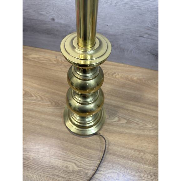 Vintage Stiffel Brass Table Lamp 30” Tall Heavy Polished Base ~No Shade - Picture 9 of 9